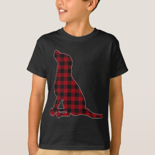 T-shirt Rouge Noir Plaid Noir Lover Matching Family Pa