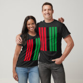 T-shirt rouge noir vert Kwanzaa (Unisexe)