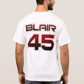 T-shirt rouge officiel de gradient de Dejuan Blair (Dos)
