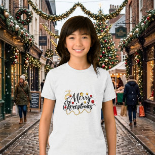 T-shirt Rouge Or Joyeux Noël