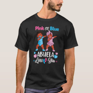 T-shirt Rouge Ou Bleu Abuela Vous Aime Bébé Noir Genre Re