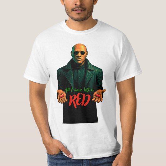 T-shirt Rouge pilulé (Devant)