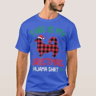T-shirt Rouge Plaid Design laid C'Est Mon Chien De Corgi C