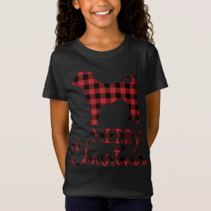 T-Shirt Rouge Plaid Shar Pei Lover Famille de jumelage Noë