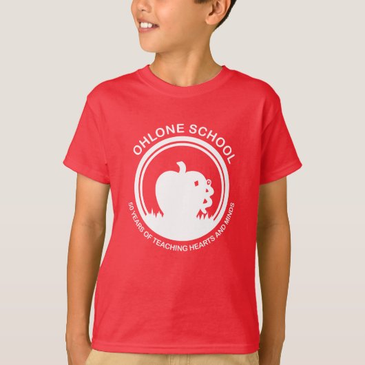 T-shirt rouge pomme jeune (Devant)