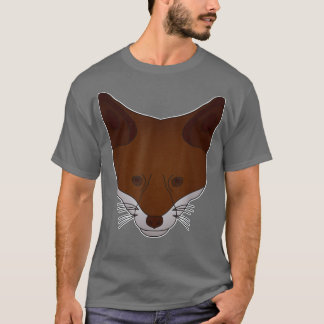 T-shirt Rouge pour le dessin animal de forêt prédateur sau