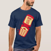 T-shirt rouge rétros (Devant)