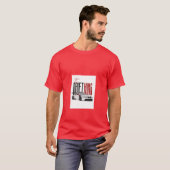 T-shirt rouge roi de la dérive (Devant entier)