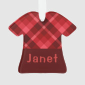 T-shirt Rouge Roubis Monogramme Acrylique (dos)