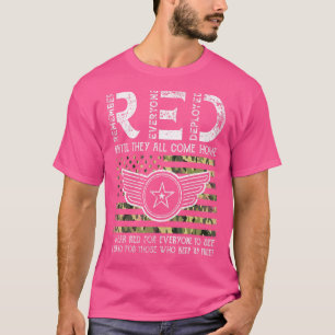 T-shirt Rouge rouge Le vendredi militaire ROUGE Le vendred