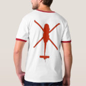 T-shirt Rouge SH-60 supérieur (Dos entier)