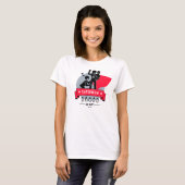T-shirt rouge Super Maman (Devant entier)