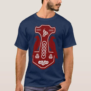 T-shirt Rouge Thors Hammer
