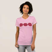 T-shirt Rouge Velours Cuisine Crème Fromage Frosting Baker (Devant entier)