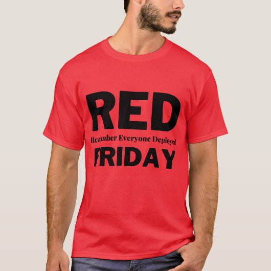 T-Shirt Rouge Vendredi (Devant)