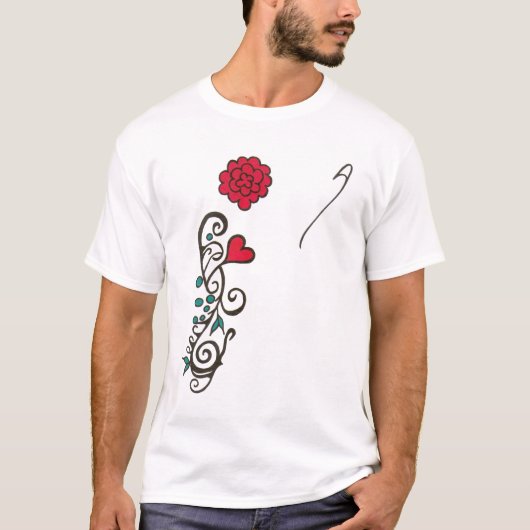 T-shirt rouge/vert (Devant)