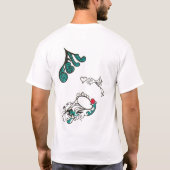 T-shirt rouge/vert (Dos)