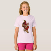 T-shirt Rouge Xweetok (Devant entier)