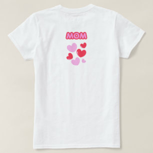 T-shirt Rouges Cœurs Magenta Maman A GAGNÉ VOTRE CŒUR T-Sh