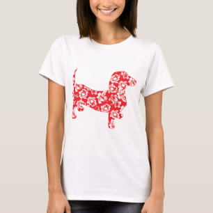 T-shirt Rouges Doxies Aloha