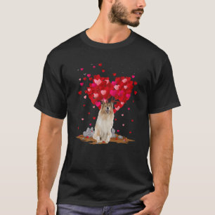 T-shirt Rough Collie Amoureux des chiens Forme cardiaque R