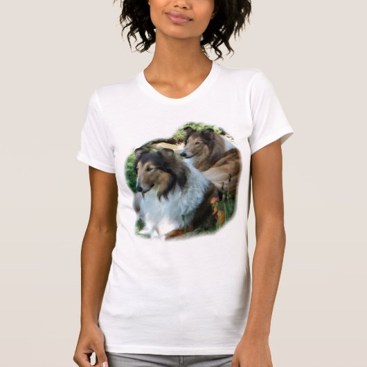 T-shirt Rough Collie Art Don (Devant)