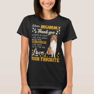 T-shirt Rough Collie Chère Maman Merci D'Être Ma Mère