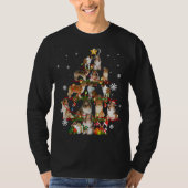 T-shirt Rough Collie Christmas Tree Lights Sweer Chien Chr (Devant)