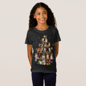 T-Shirt Rough Collie Christmas Tree Lights Sweer Chien Chr (Devant entier)