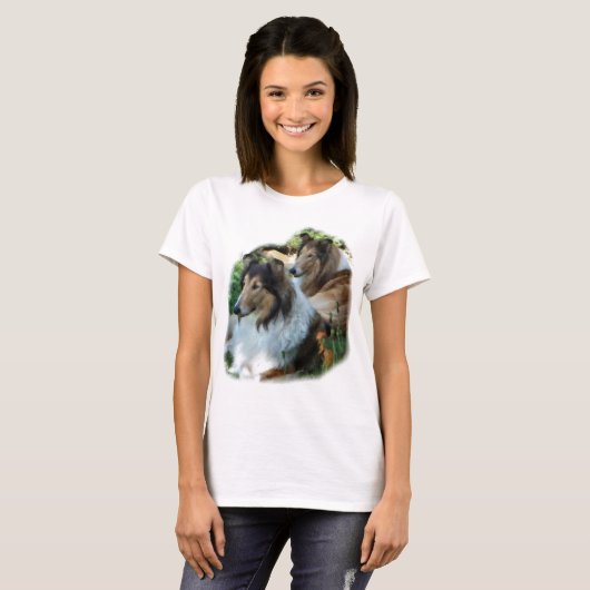 T-shirt Rough Collie Don d'art (Devant entier)
