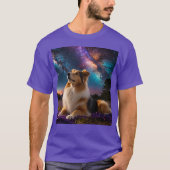 T-shirt Rough Collie Under the Stars (Devant)