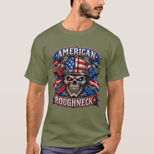 T-SHIRT ROUGHNECK AMÉRICAIN (Devant)
