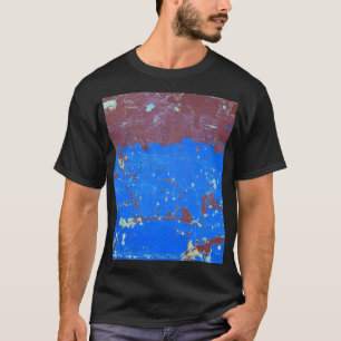 T-shirt Rouille en acier coloré : texture abstraite