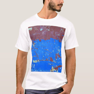 T-shirt Rouille en acier coloré : texture abstraite