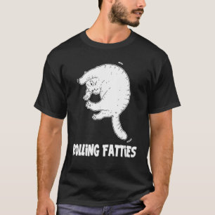 T-shirt Roulants Fatties Chat Chat Tenue Papa Chat Maman