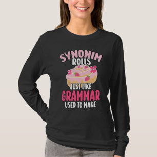 T-shirt Rouleaux de synonymes comme le faisait autrefois l