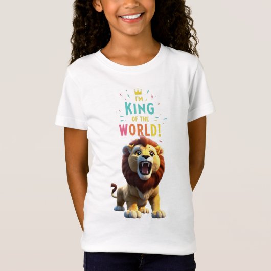 T-Shirt Roulement de Majesté : Lion King Cartoon (Devant)