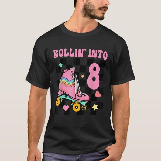 T-shirt Roulement En 8 Ans Rouleur fille 8e B (Devant)