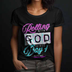 T-shirt Rouler avec Dieu - Chrétiens croyants pour les fem