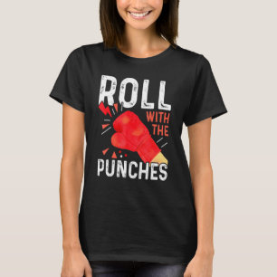 T-shirt Rouler Avec Les Punches Boxing Entraînement Coach
