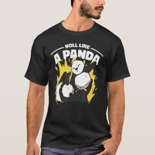 T-shirt Rouler Comme Un Panda Bjj Grappler Jiu Jitsu Panda