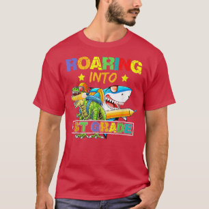 T-shirt Rouler Dans Le Requin Dinosaure De 1Ere Année Reto