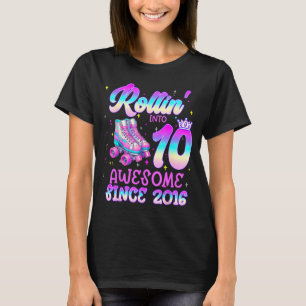 T-shirt Rouler dans un roller pour une fille de 10 ans pou