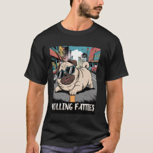 T-shirt Rouler des Fatties Mème de Carlin Drôle Humour de
