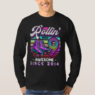 T-shirt Rouler en 9 Super 2014 Roller Skating 9th Birt