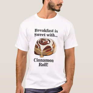 T-shirt Roulés à la Cannelle Bun Sucré Foodie