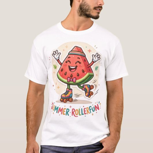 T-Shirt Roulés Suaves d'Été (Devant)
