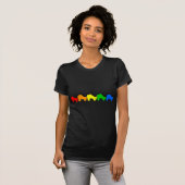 T-shirt roulette arc-en-ciel (Devant entier)