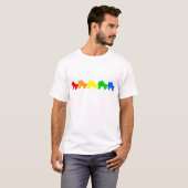 T-shirt roulette arc-en-ciel (Devant entier)