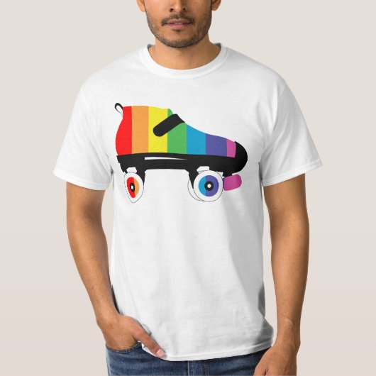 T-shirt roulettes arc-en-ciel (Devant)